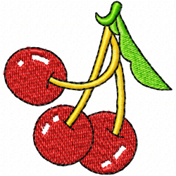 Cherry Embroidery Design 1 Cherry Embroidery Design 1